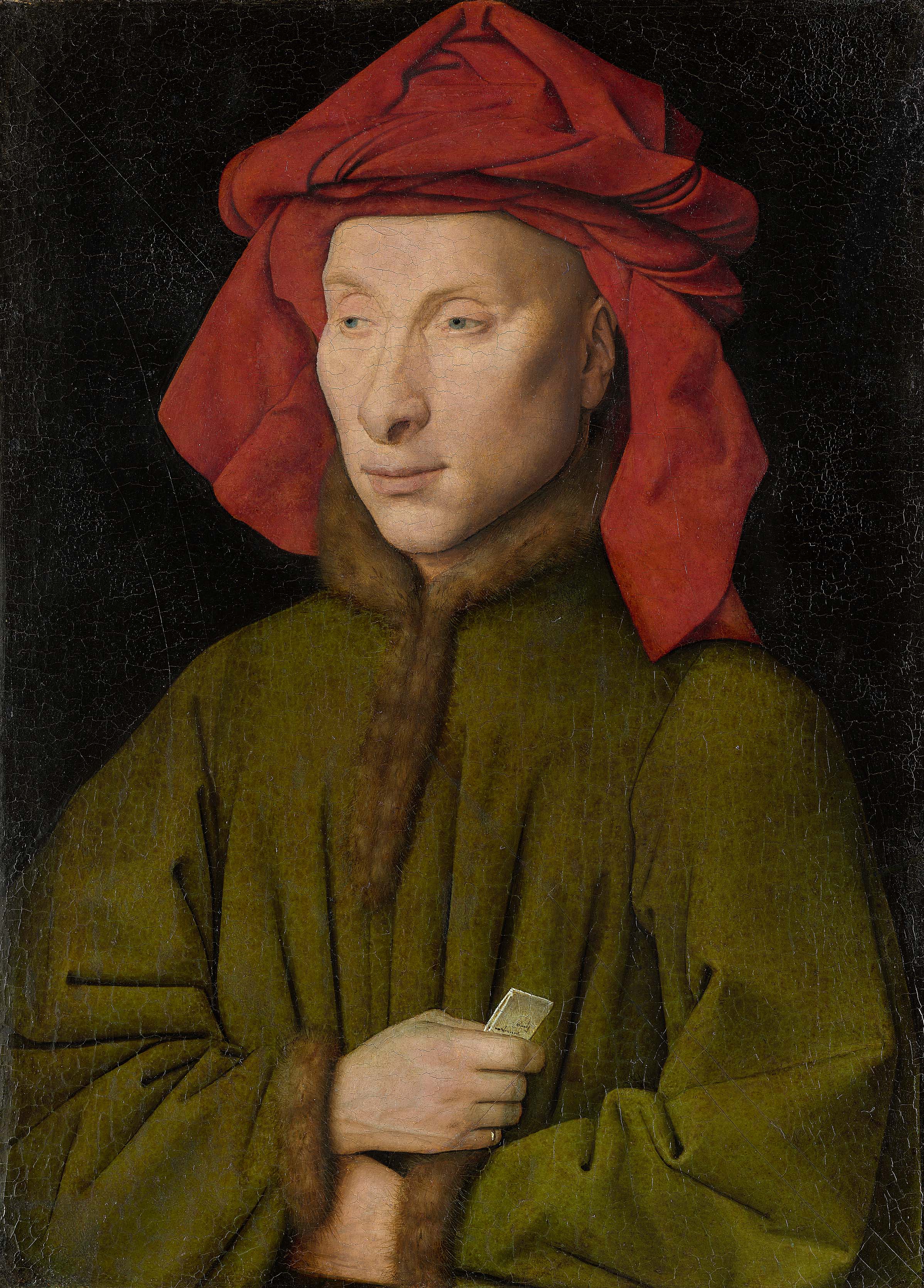Jan van Eyck, Portrait of a Man (Giovanni Arnolfini?), circa 1435-38