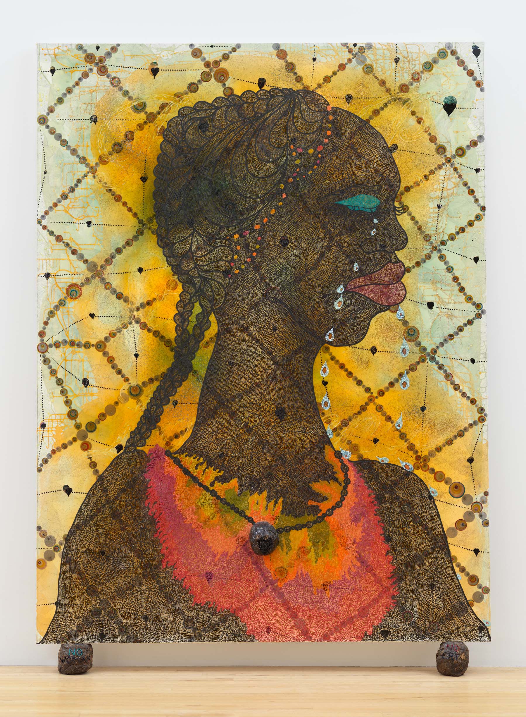Chris Ofili, No Woman No Cry, 1998