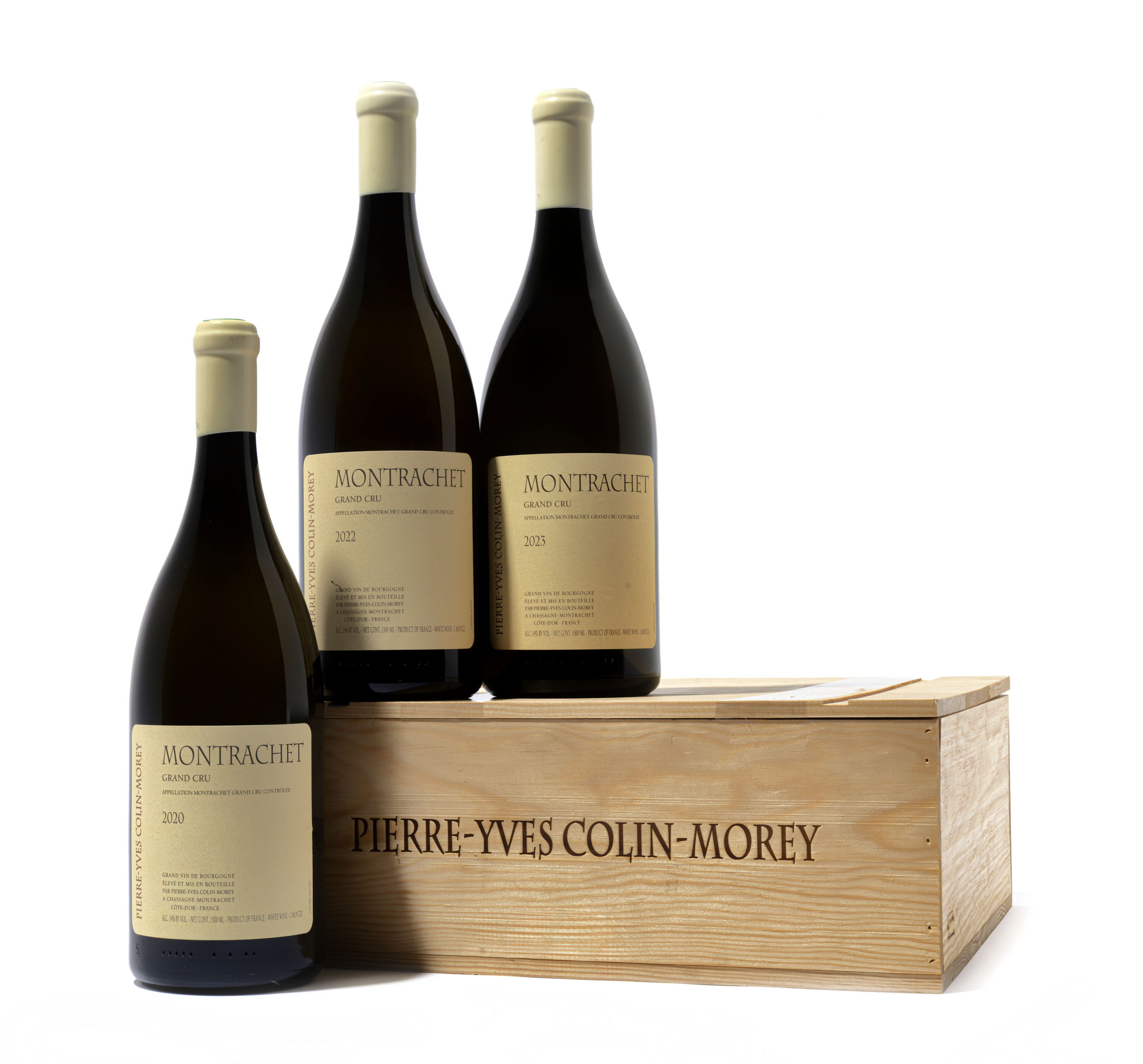 Pierre-Yves Colin-Morey, Montrachet Vertical 2020, 2022 and 2023. Cote de Beaune, Grand Cru. Offered in Direct from Burgundy's Greatest Domaines pour l'Abbaye de Citeaux | Acte II, 4-19 September 2026 at Christie's Online