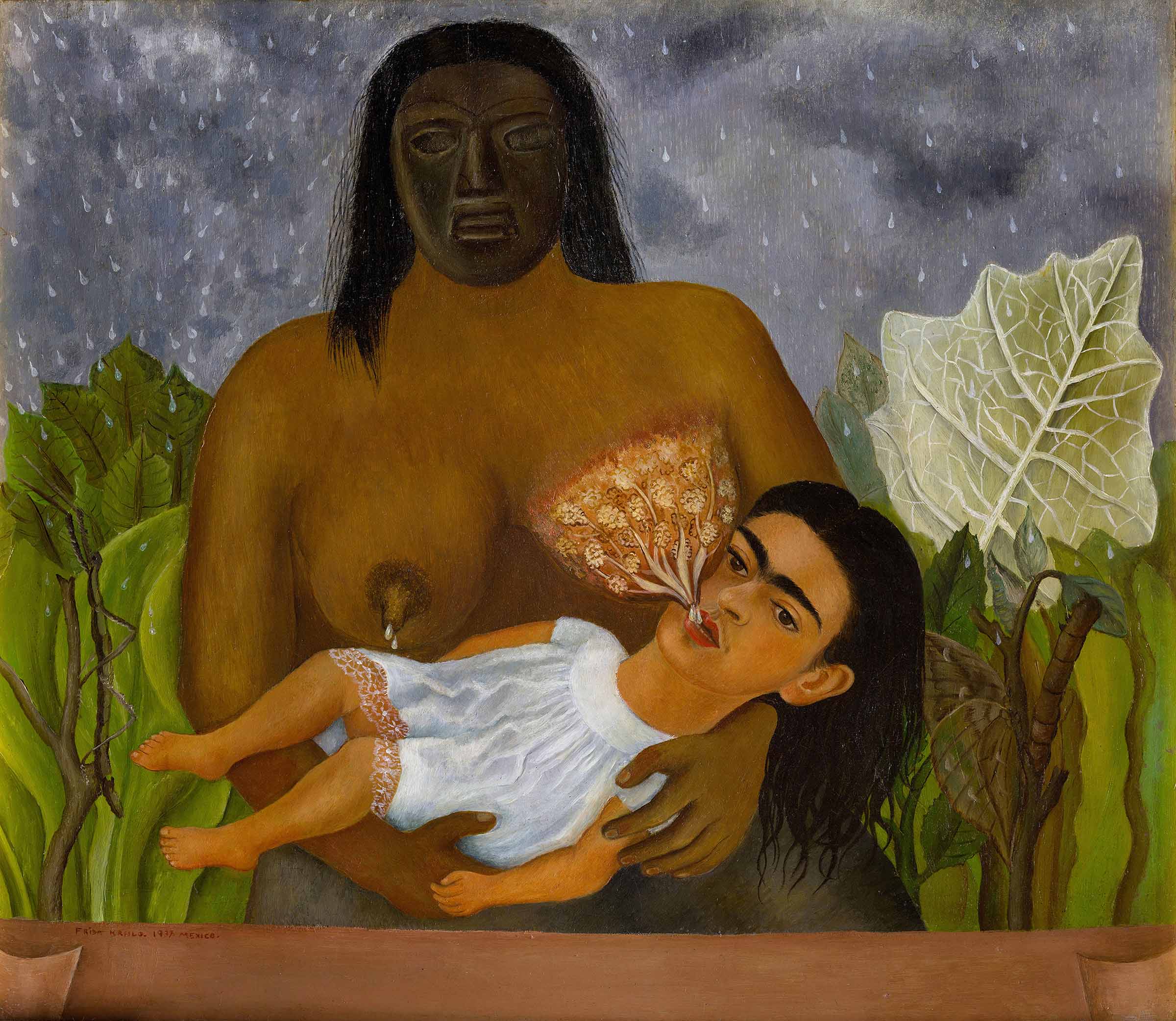 Frida Kahlo, My Nurse and I, 1937, at the Dolores Olmedo Museum
