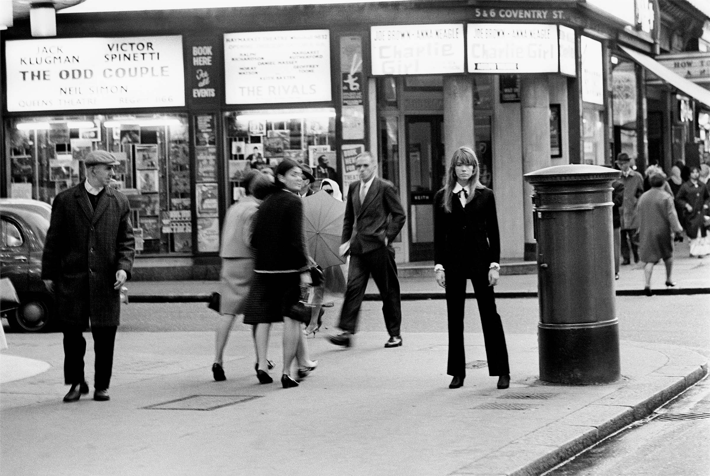 Francoise Hardy, London, 1966, photographed by Jean-Marie Perier