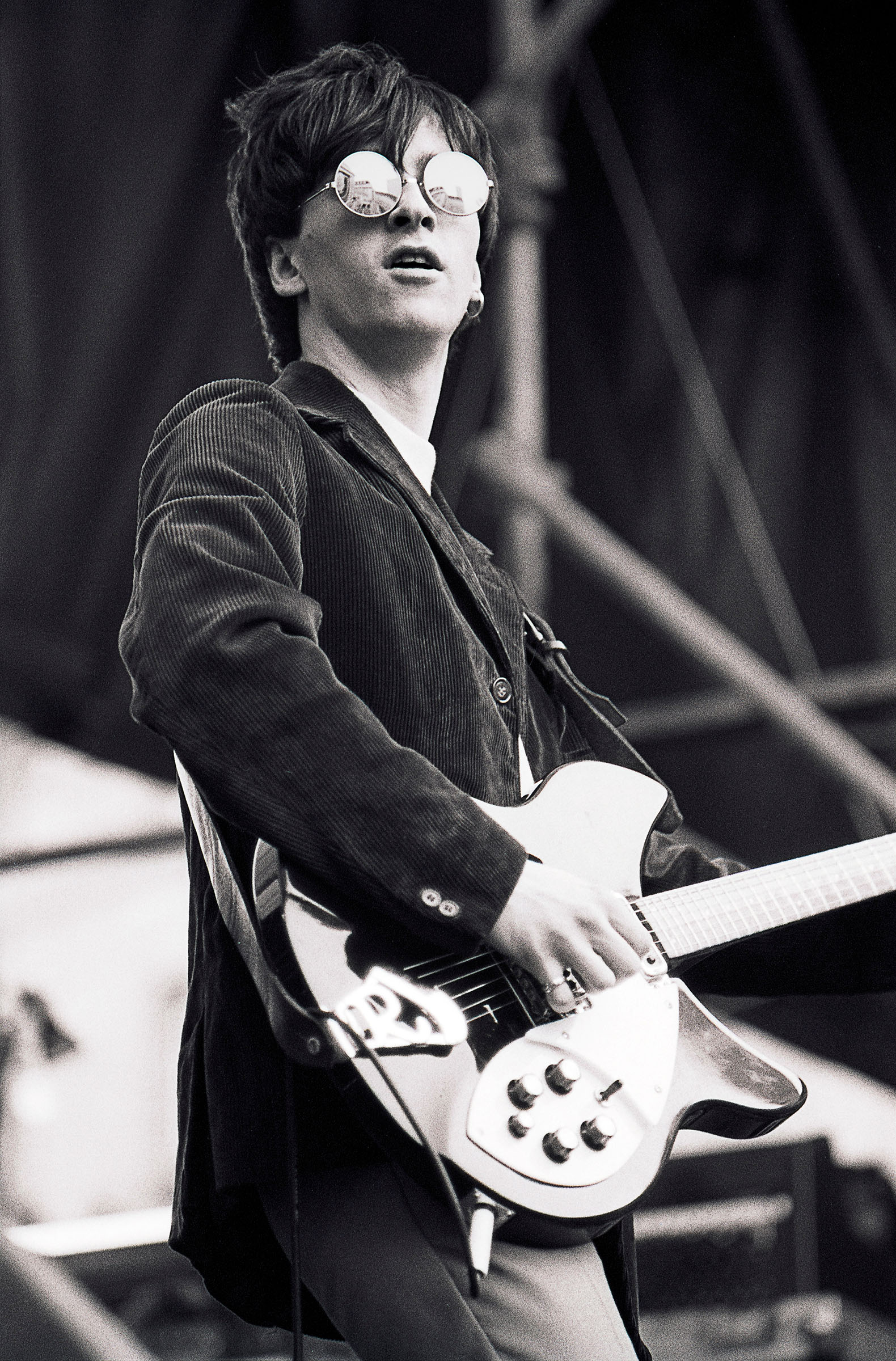 Johnny Marr at GLC 'Jobs for a Change' Festival, Jubilee Gardens, London, 10 June 1984