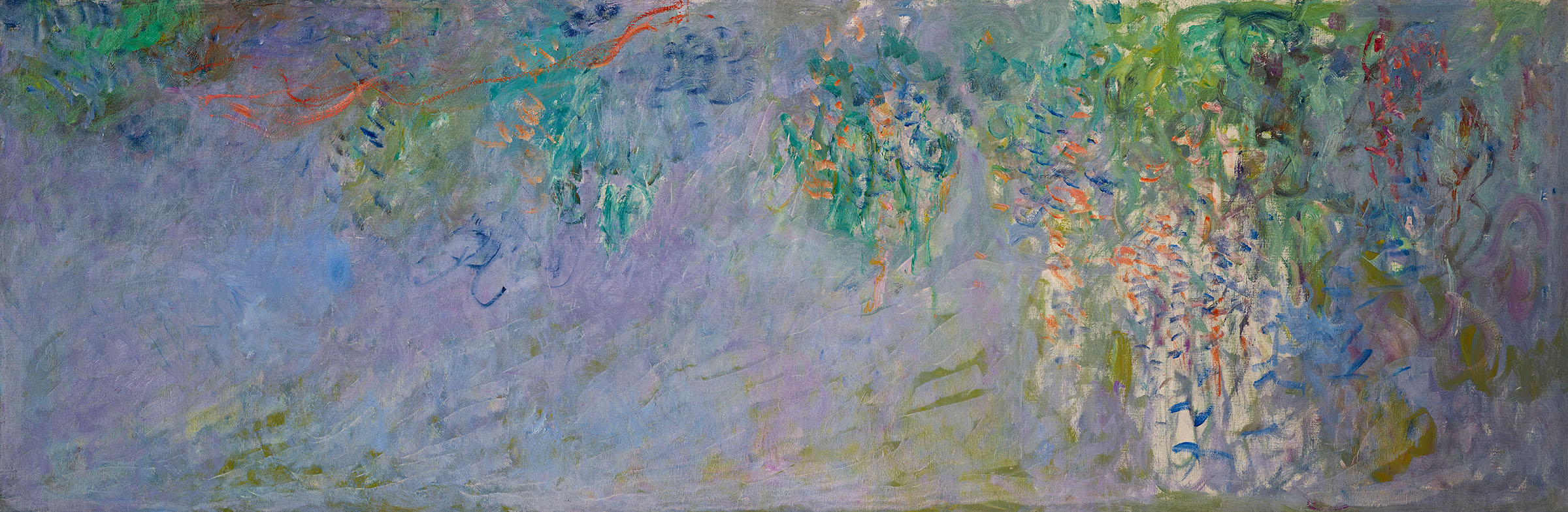 Claude Monet, Glycines, 1919-20, in Monet, painting time at Musee de l'Orangerie