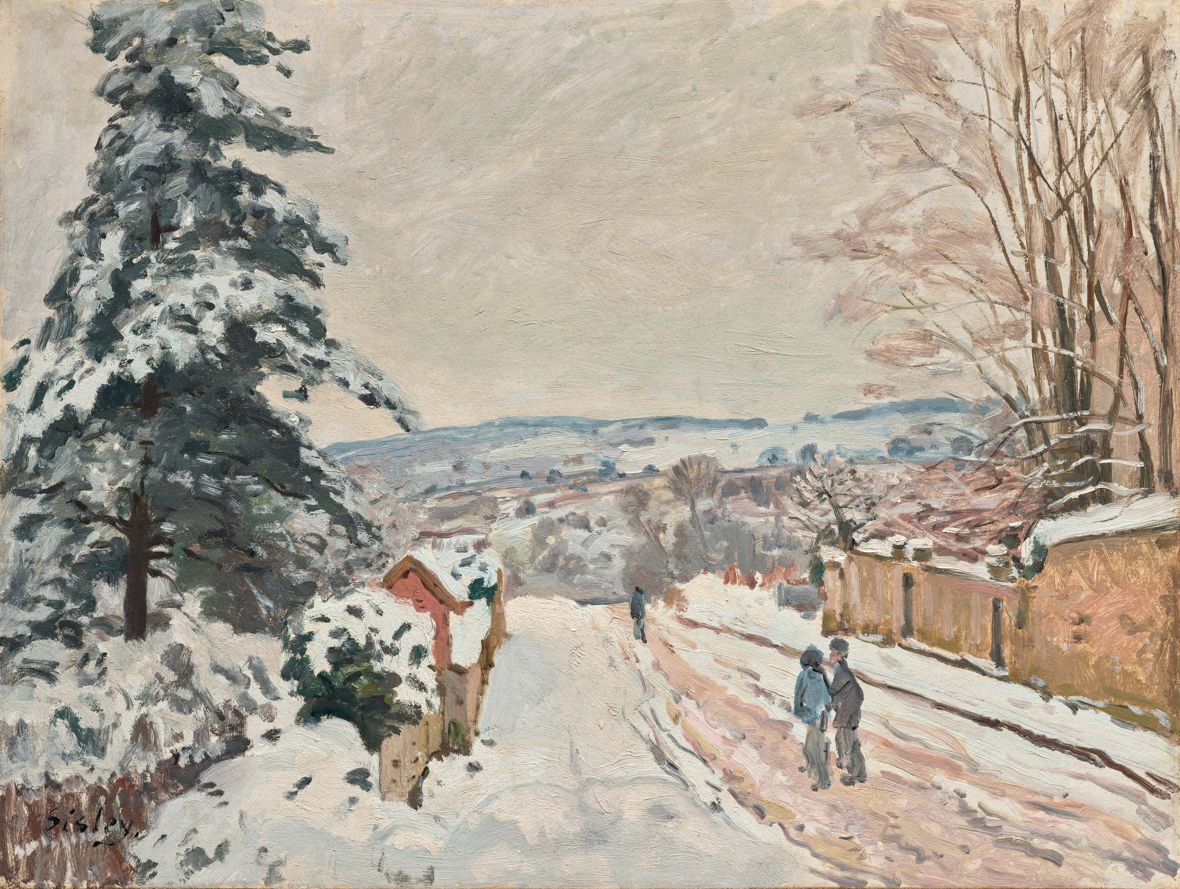 Alfred Sisley, La route du Coeur-Volant en hiver, Louveciennes, circa 1872, offered in Durand-Ruel, Generations of Vision on 22 October 2026 at Christie's in Paris