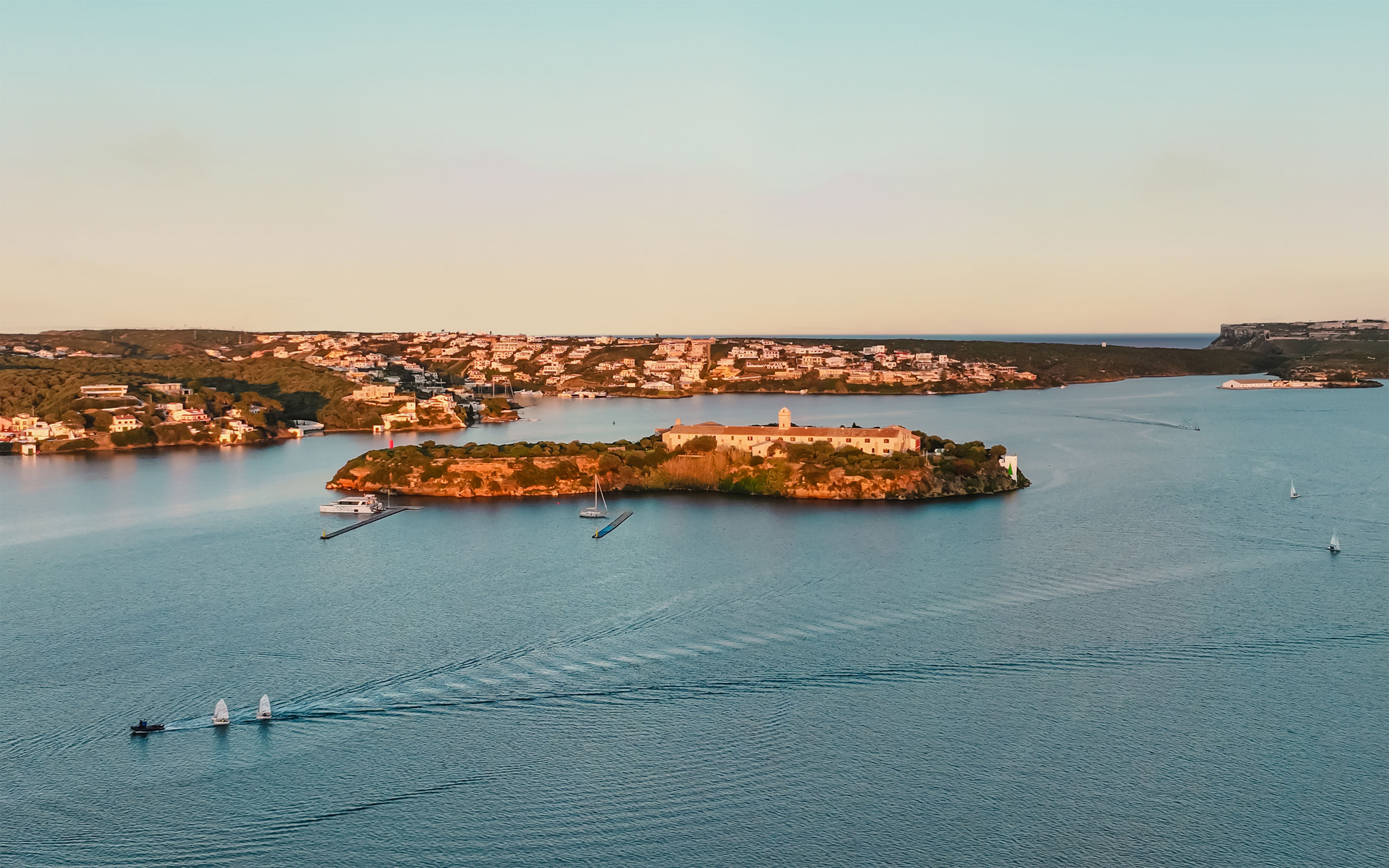 The Hauser and Wirth Menorca gallery is situated on Illa del Rei, Spain