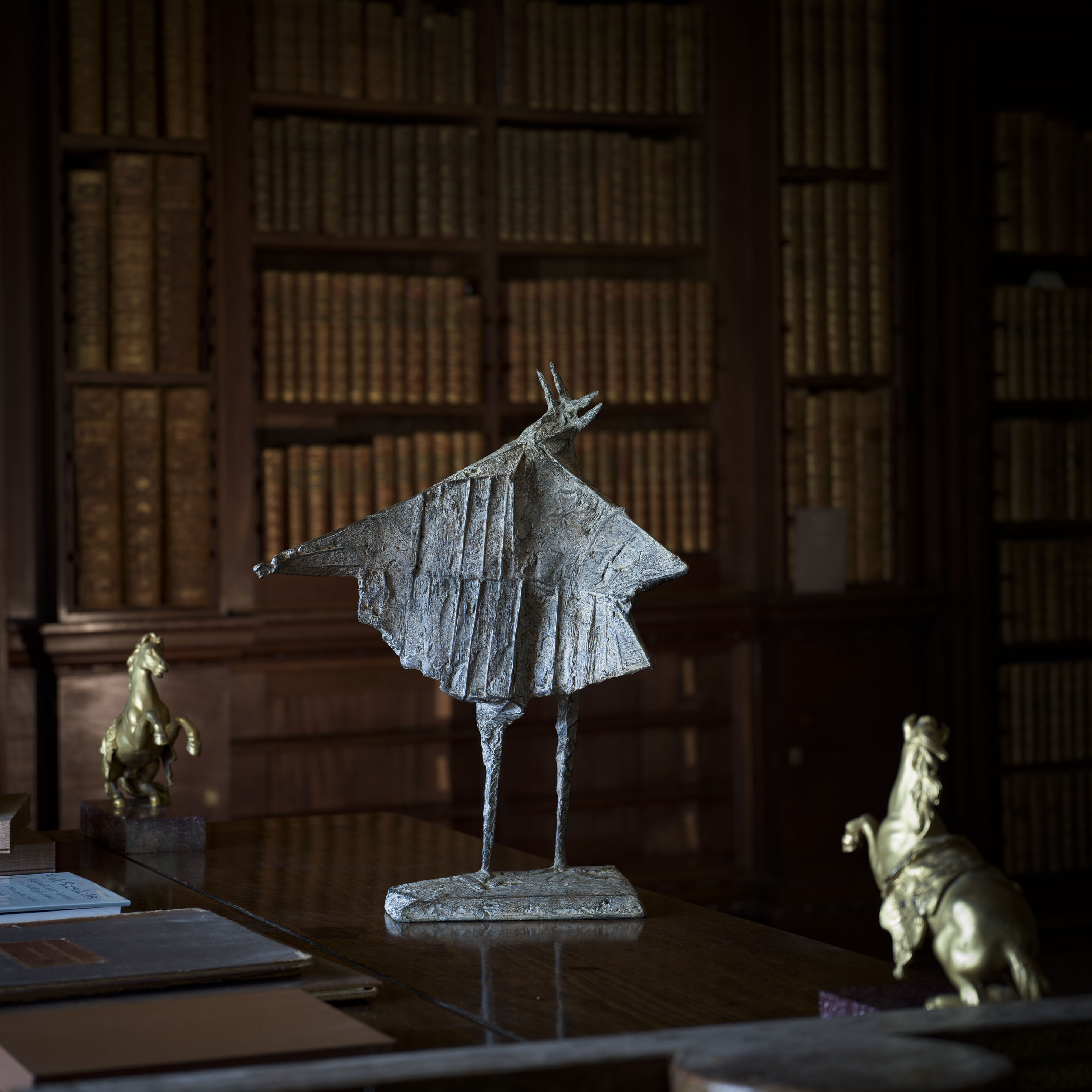 Lynn Chadwick's The Orator, 1956, is one of 30 works by the sculptor on show inside and outside Houghton Hall until October 2026