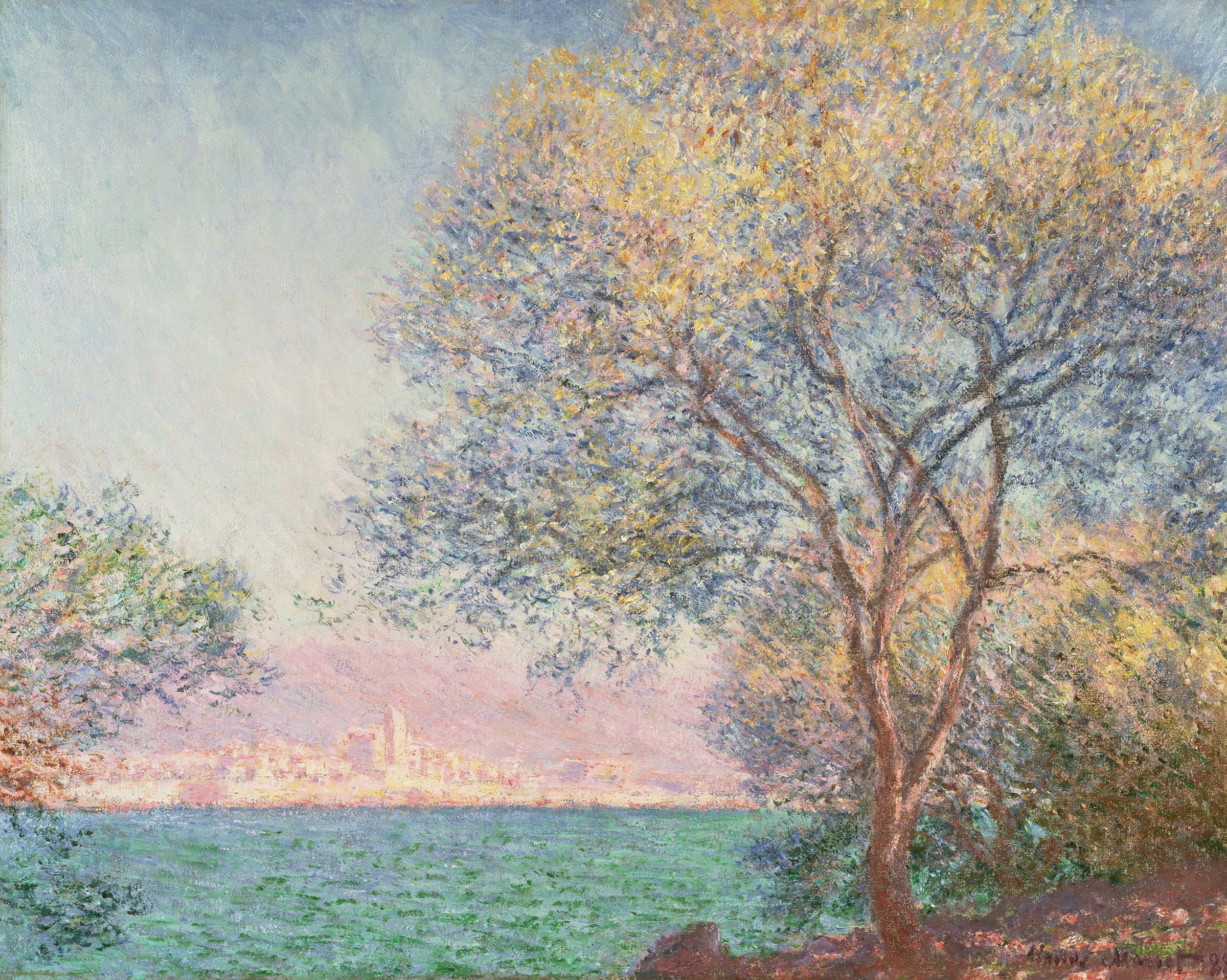Claude Monet, Morning at Antibes, 1888. Philadelphia Museum of Art