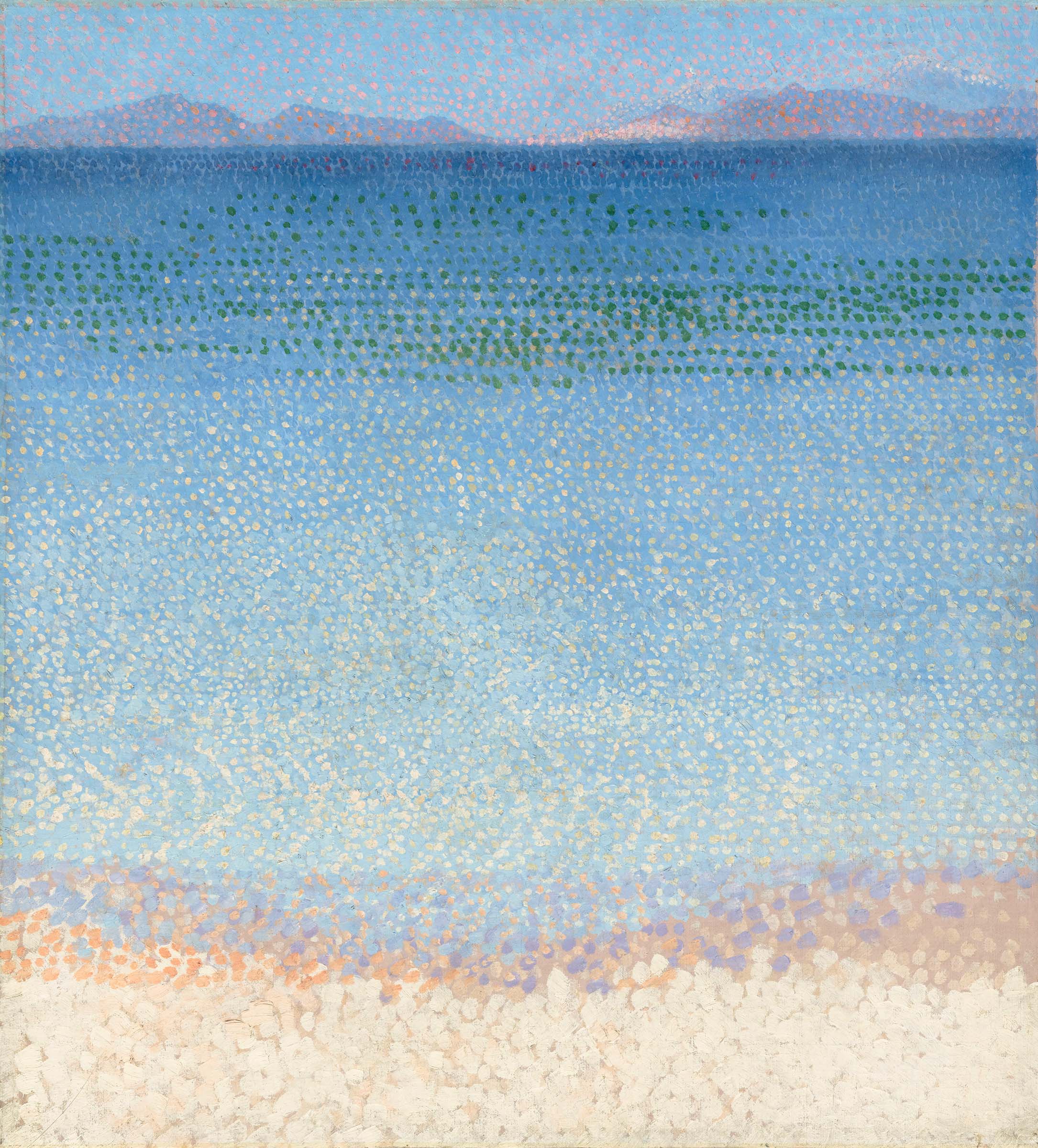 Henri-Edmond Cross, Les Iles d'Or (The Golden Isles), circa 1891-92. Musee d'Orsay, Paris