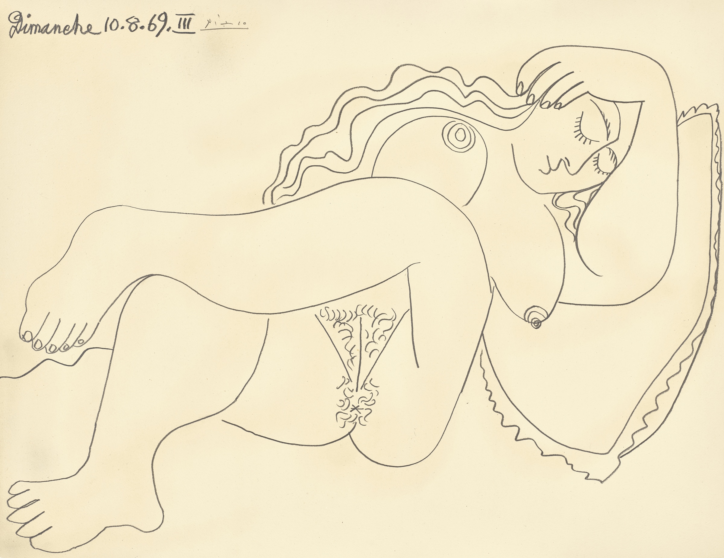 Pablo Picasso, Nu couche III (Femme couchee), 1969, offered in the 20th/21st Century: Evening Sale on 14 October 2026 at Christie's in London
