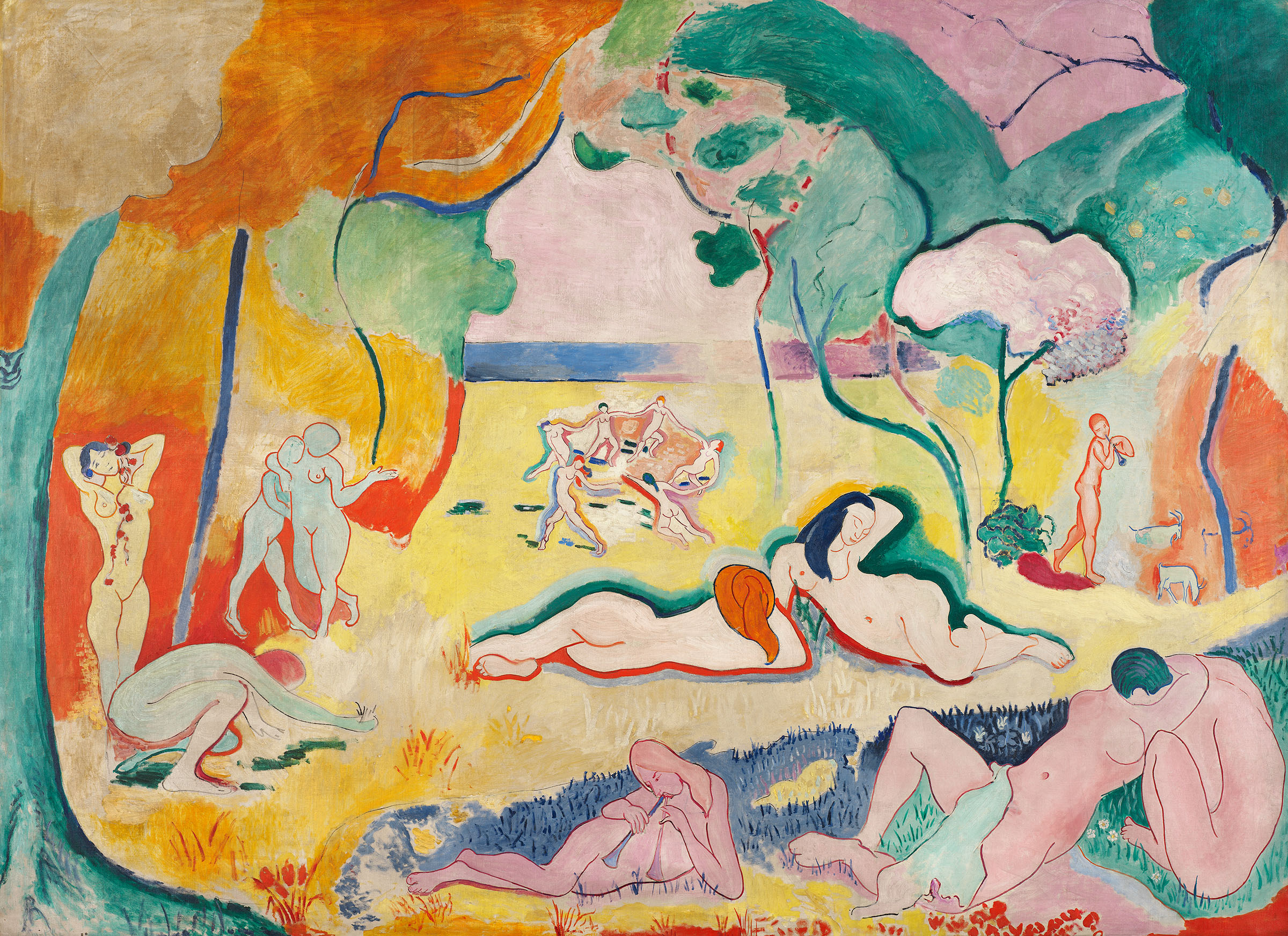 Henri Matisse, Le Bonheur de vivre (The Joy of Life), 1905-06. The Barnes Foundation