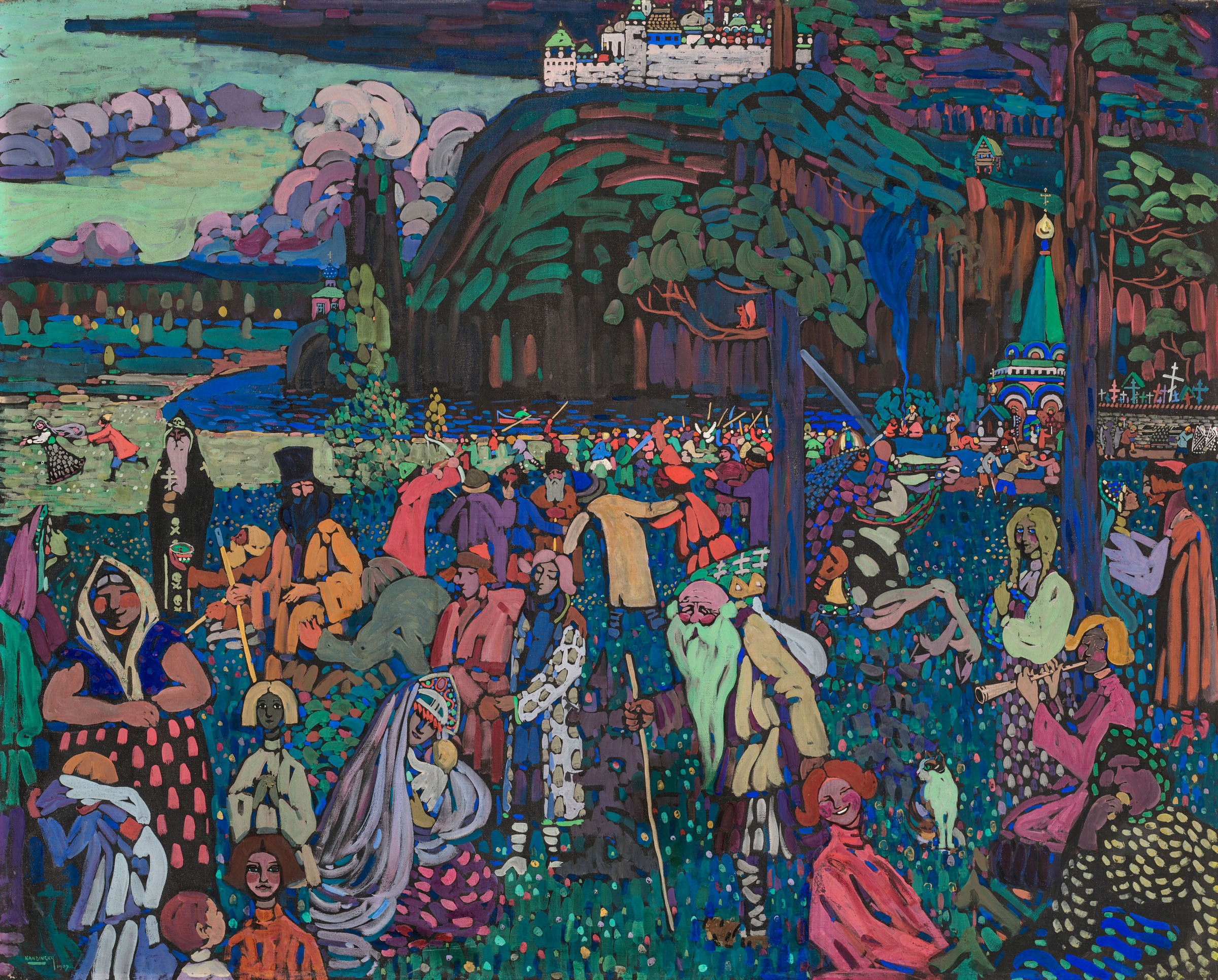 Wassily Kandinsky, Das bunte Leben (The Colourful Life), 1907, offered in the 20th/21st Century: London Evening Sale on 14 October 2026 at Christie's London