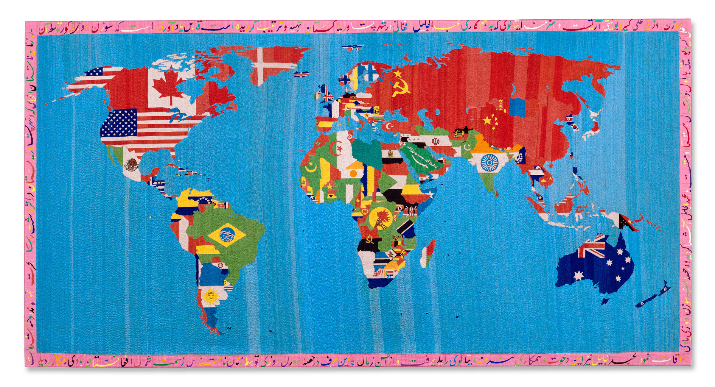 Alighiero Boetti, Mappa, 1988, offered in Monsoon: The Peter Simon Collection Evening Sale on 14 October 2026 at Christie's in London