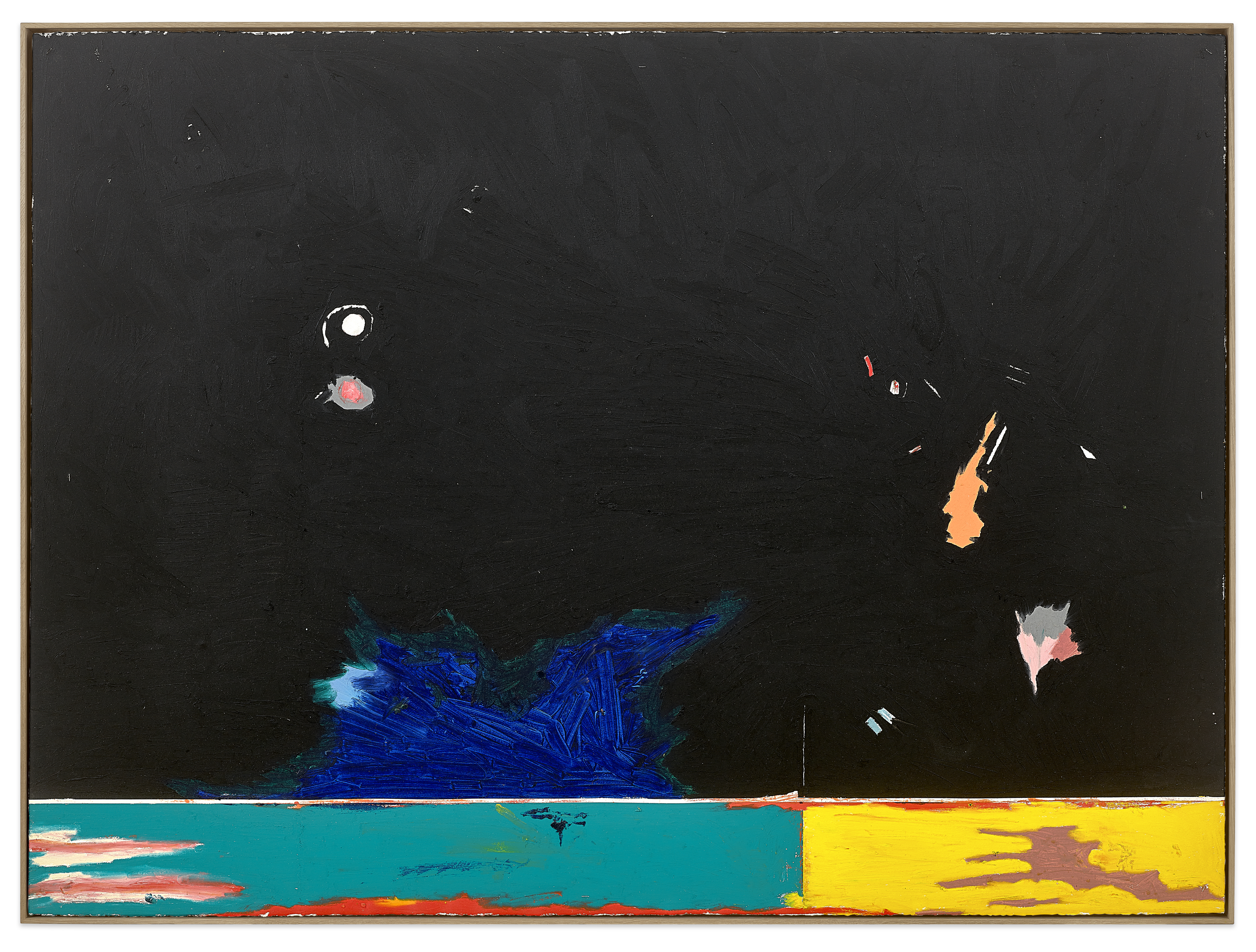 Harold Ancart (B.1980), Untitled, 2015. Oil stick on paper mounted on panel, in artist’s frame. 135 x 177 cm. Estimate: HK$700,000-900,000. Offered in 21st Century Day Sale on 30 September 2026 at Christie’s in Hong Kong