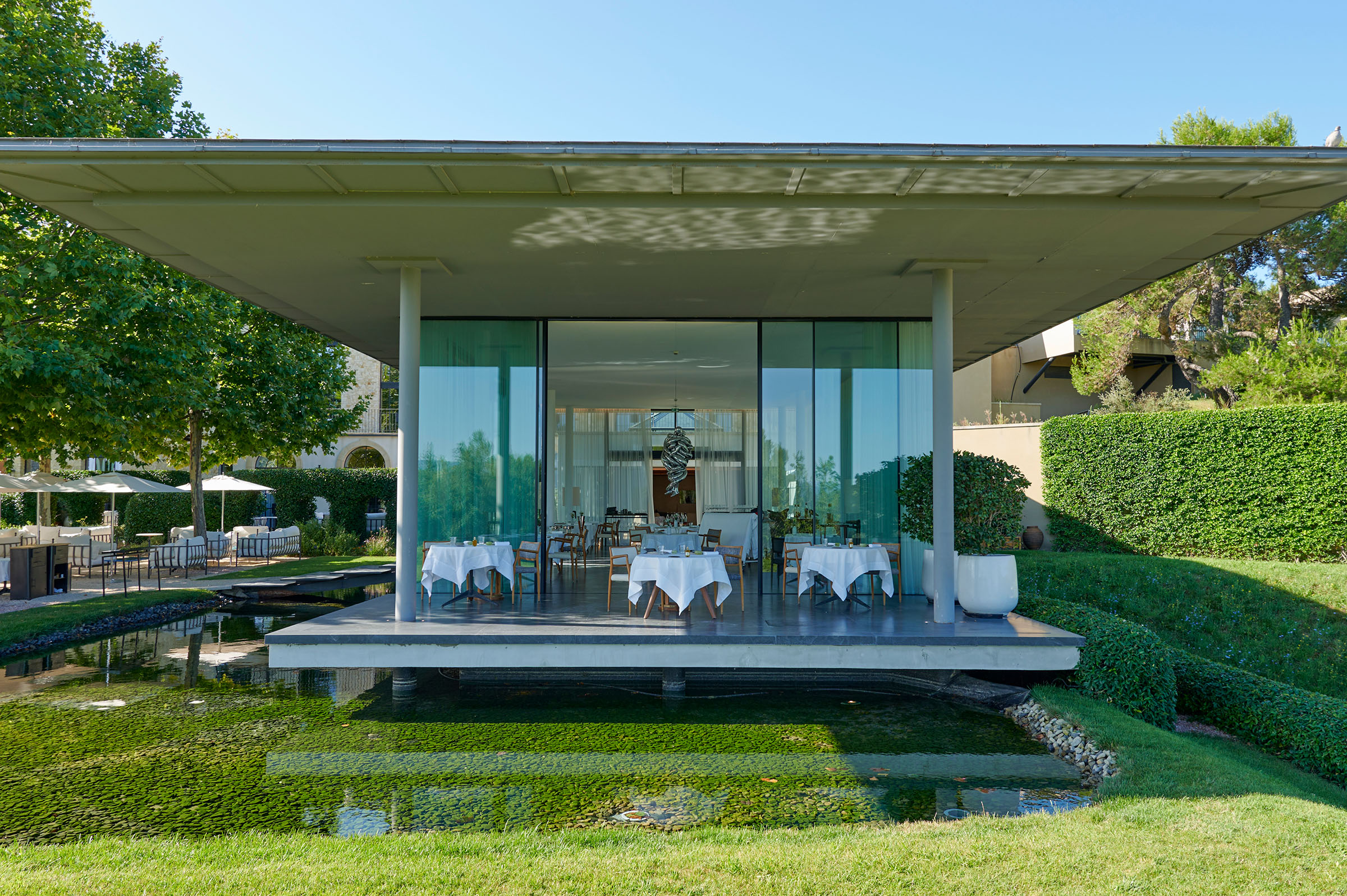 The fine-dining Louison restaurant, under chef Florent Pietravalle, is one of around half a dozen places to eat at Chateau La Coste