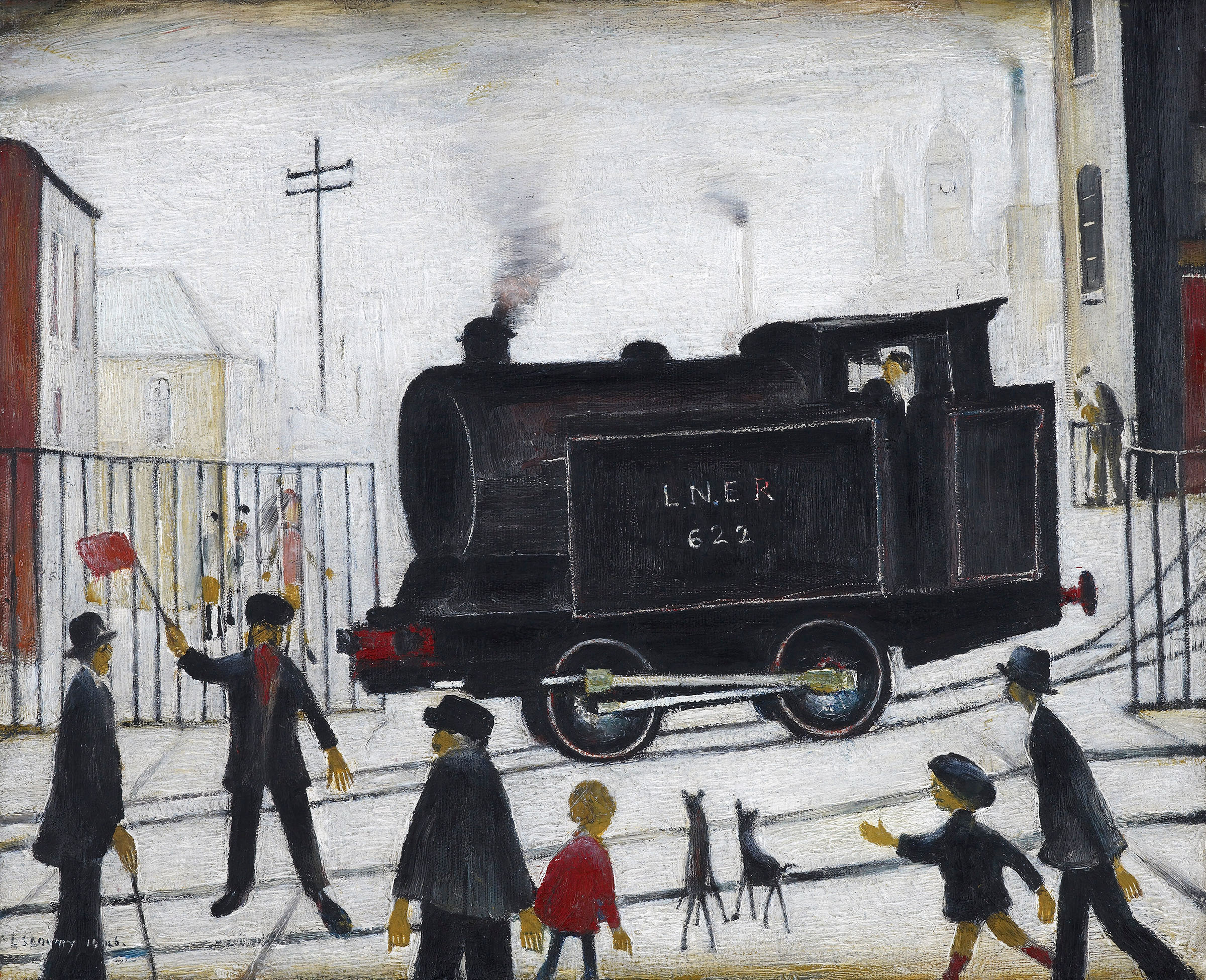 L.S. Lowry, Level Crossing, 1946. The Lowry Collection, Salford
