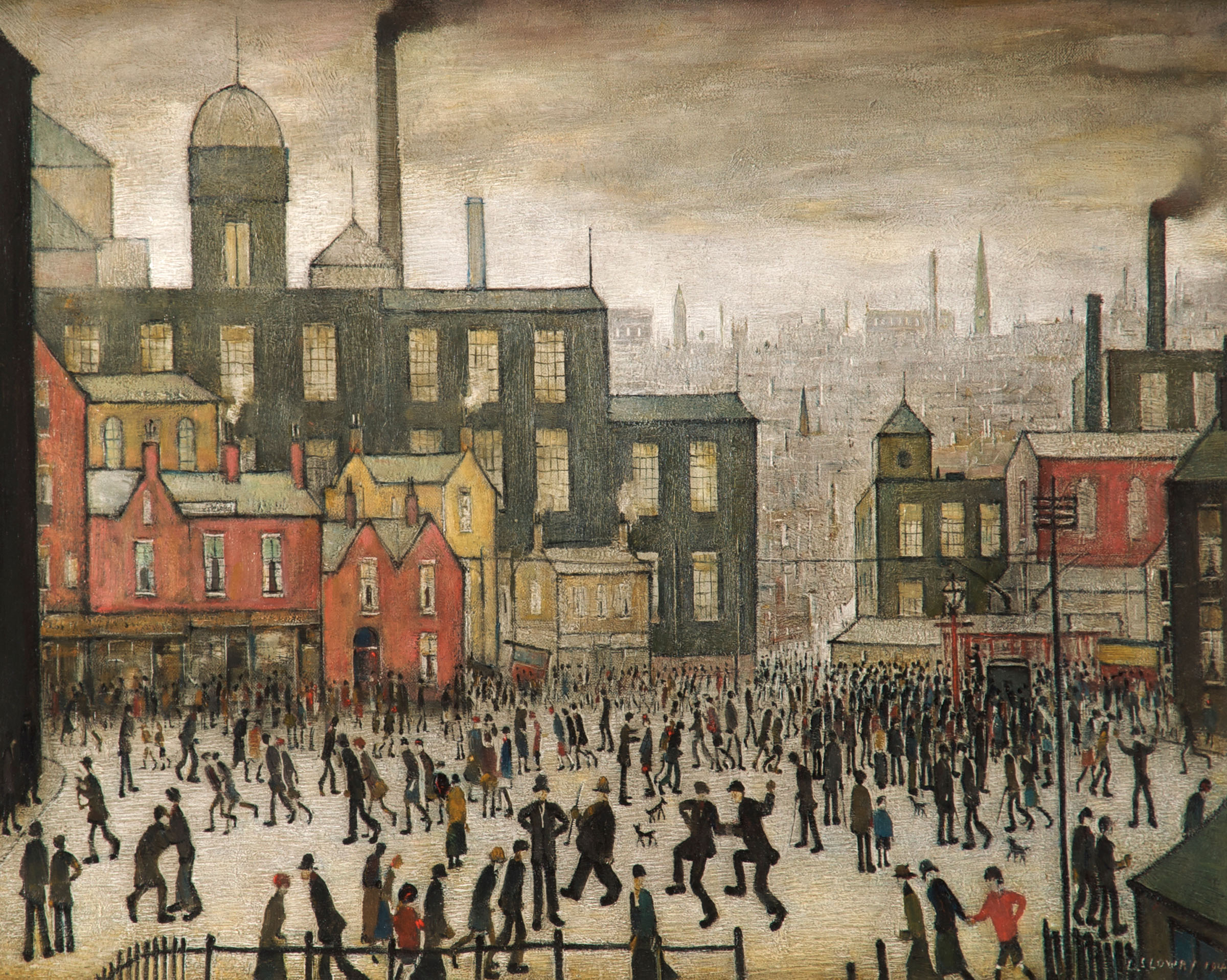 L.S. Lowry, Our Town, 1943. Rochdale Arts and Heritage Service