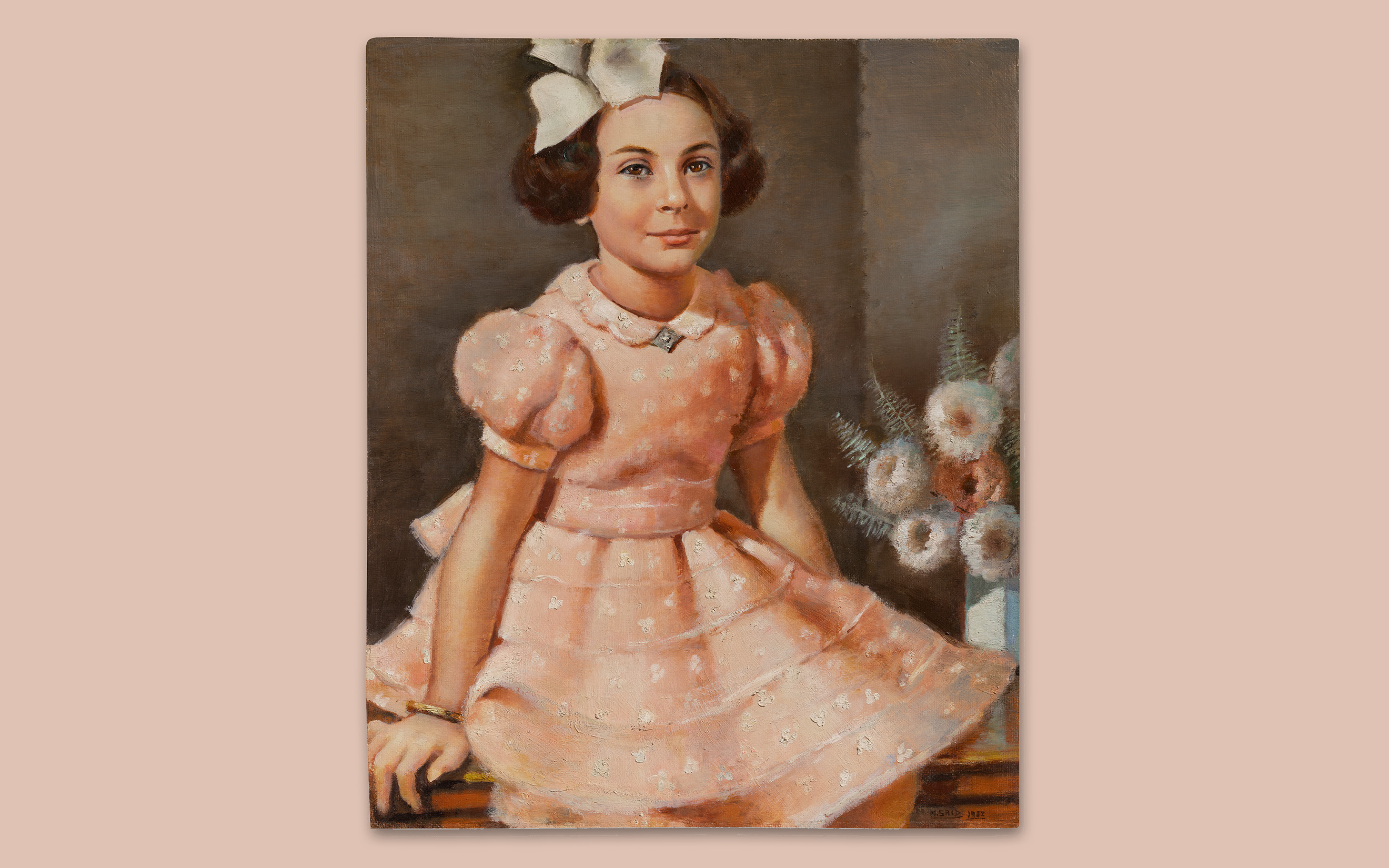 Mahmoud Said, Portrait de Princesse Fadia (Portrait of Princess Fadia), 1952, offered in MAWASIM: 20 Years of Modern and Contemporary Middle Eastern Art on 1 November 2026 at Christie's in Abu Dhabi