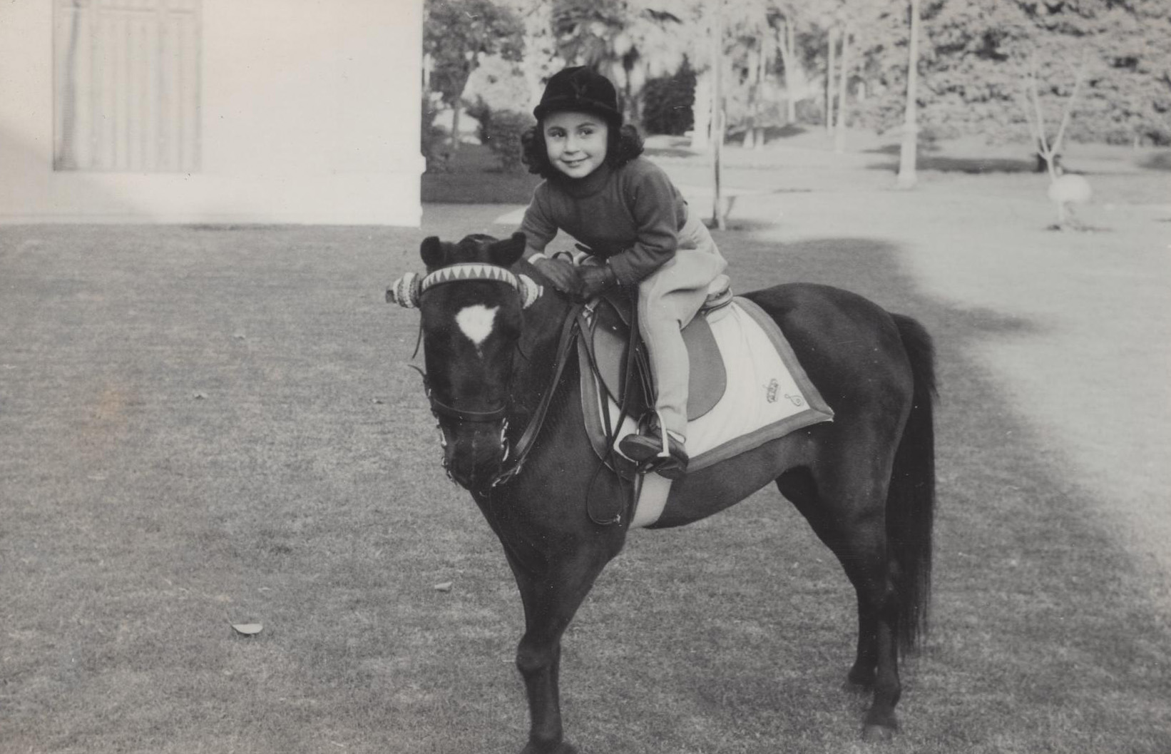 Princess Fadia with her beloved pony, Black Beauty. In the same year as Fadia's portrait, Said also painted Black Beauty, dedicating the work to the young princess. She would go on to breed racehorses with her husband, Pierre-Said Orloff