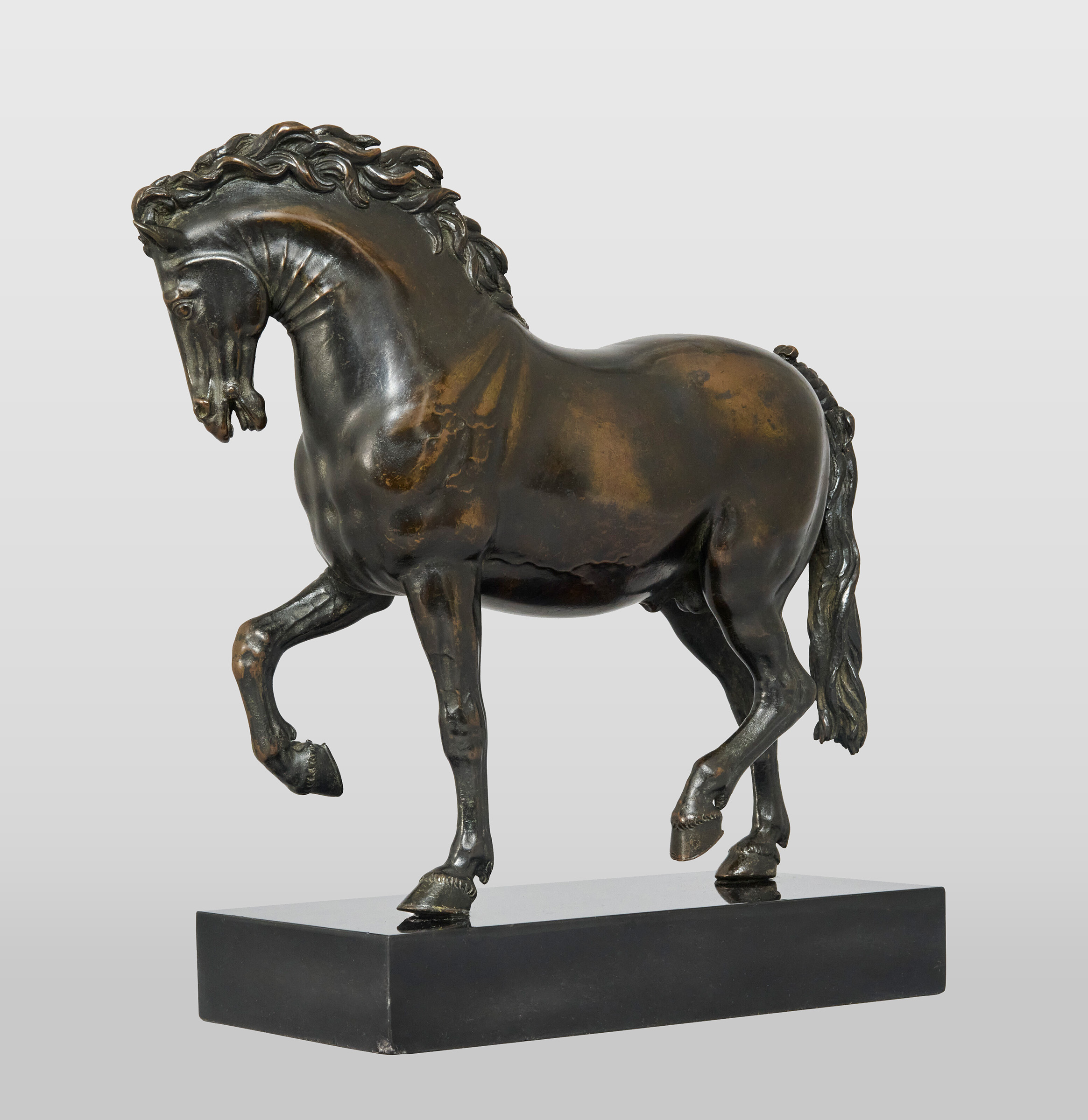 A bronze trotting horse, attributed to Antonio Susini, after Giambologna, circa 1605, offered in Maitres Anciens: Peintures - Dessins - Sculptures on 4 November 2026 at Christie's in Paris