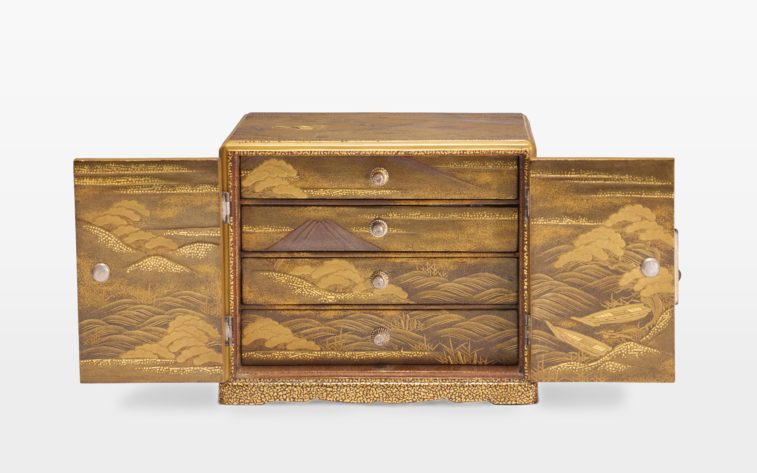 A gold lacquer kodansu (small cabinet), Japan, Meiji-Taisho period (late 19th to early 20th century), offered in Fine Asian Art on 6 November 2026 at Christie's in London