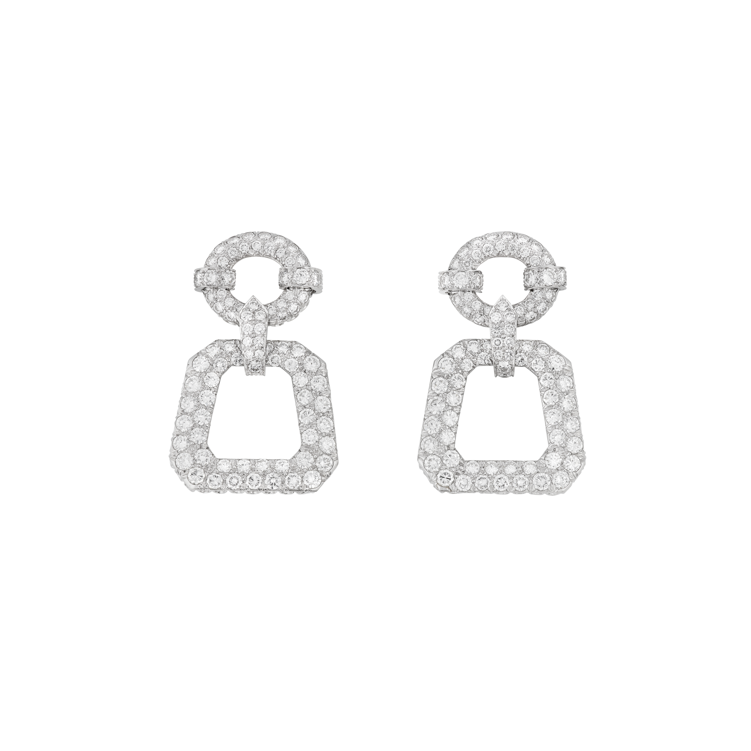 DAVID WEBB DIAMOND EARRINGS