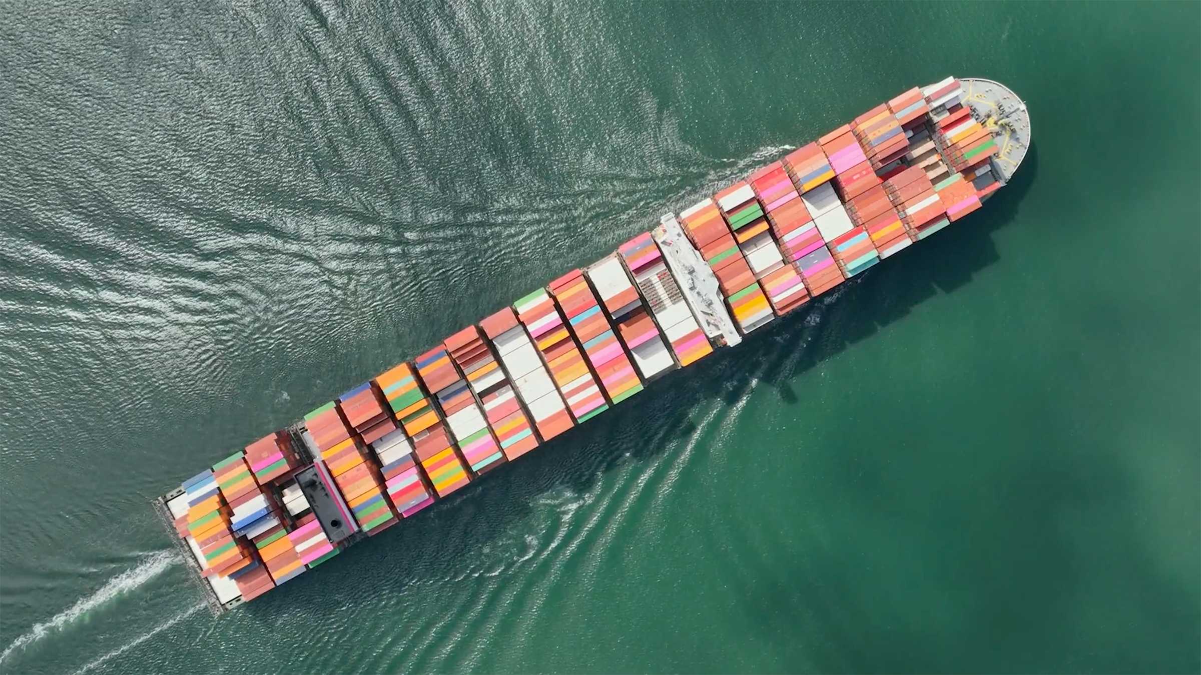 Sea freight results in 80% less carbon emissions than air freight