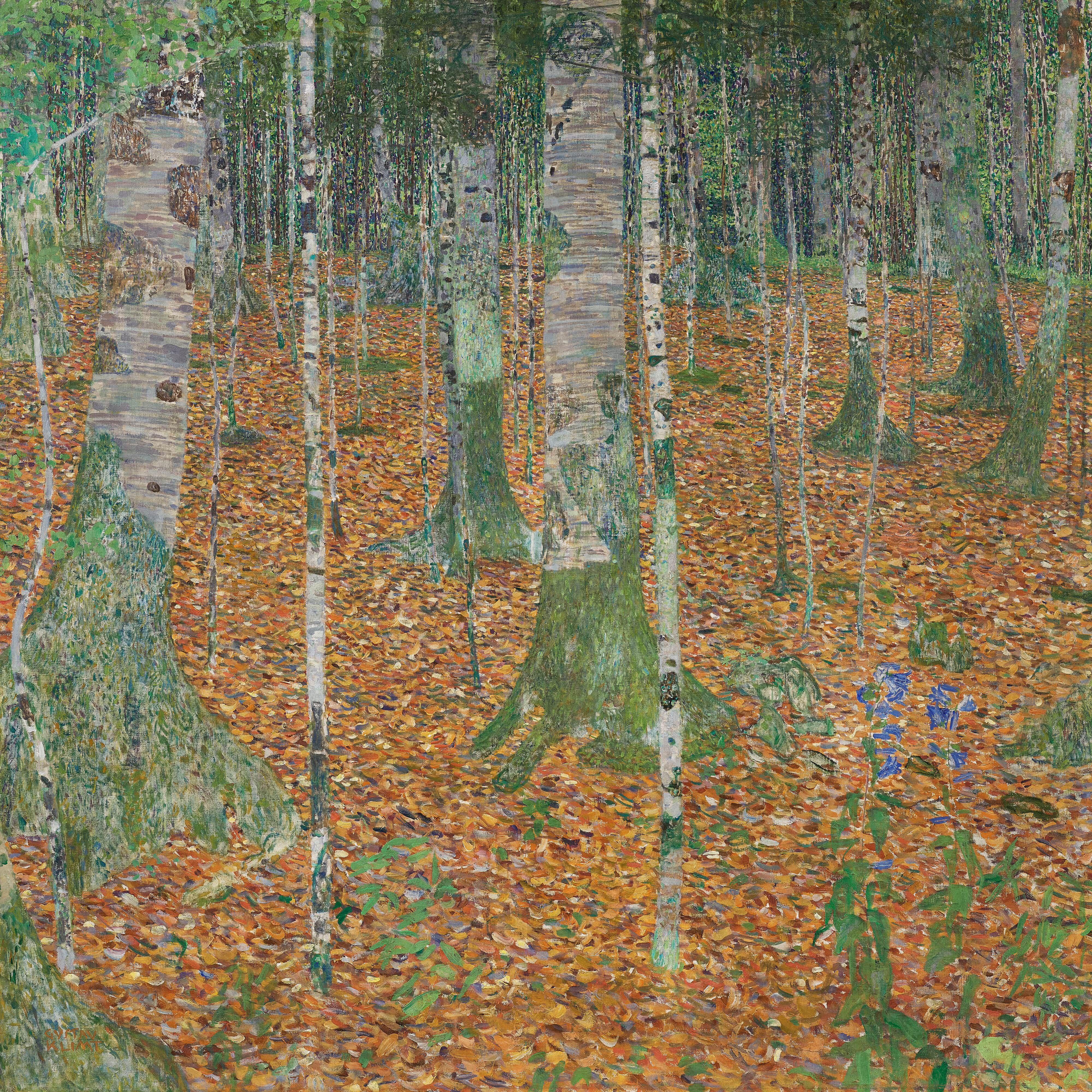 Gustav Klimt, Birch Forest, 1903, sold for $104,585,000 on 9 November 2022 at Christie's in New York
