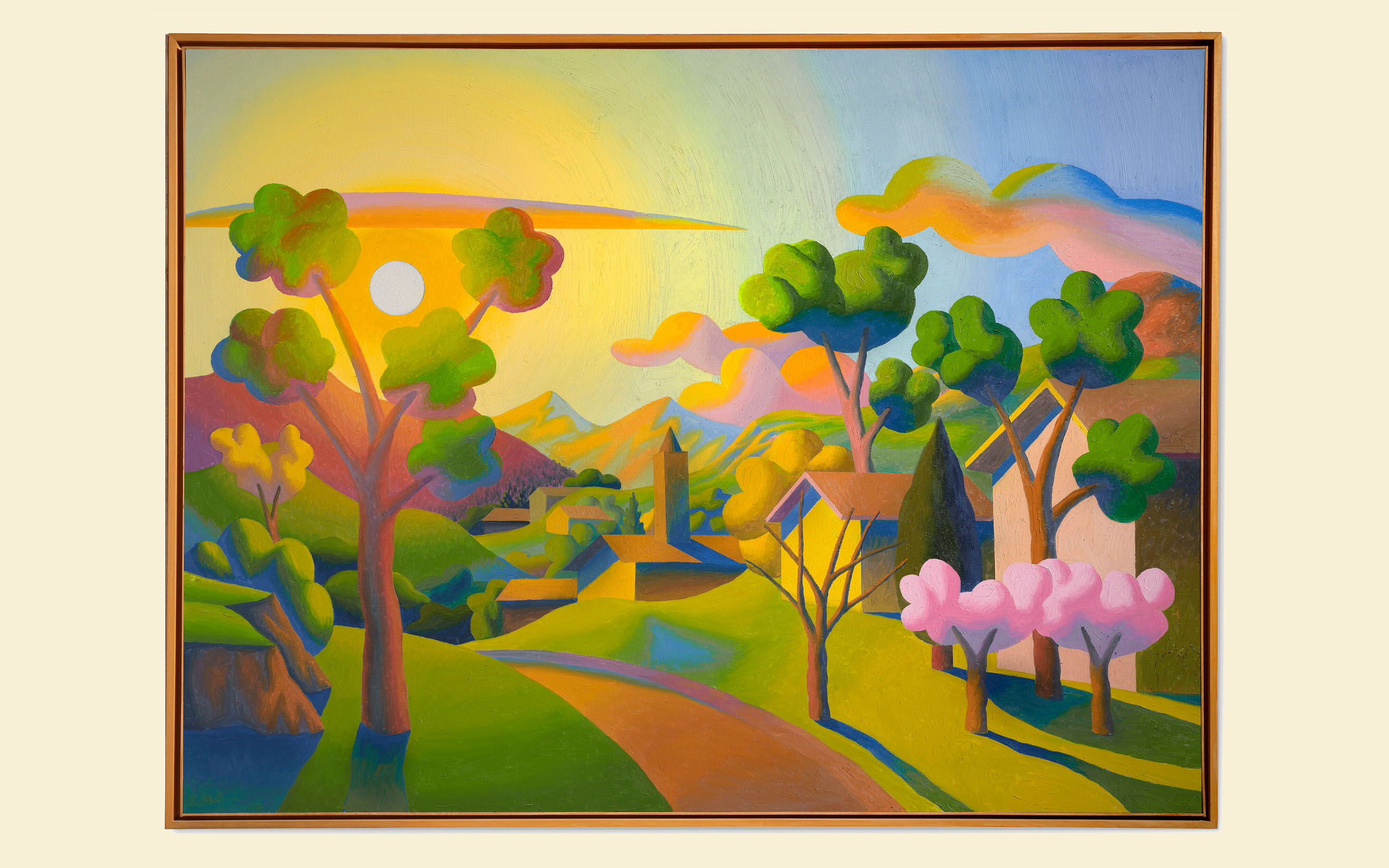 salvoサルボ作　風景画　paragon Greco Explore the otherworldly landscapes of Salvo | Christie's