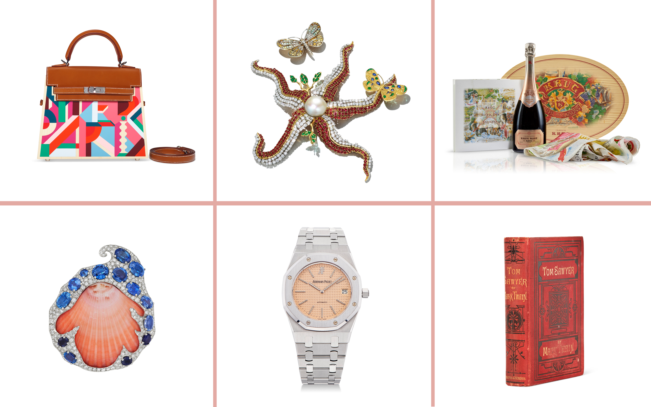 A selection of luxury summer gifts available at Christie’s