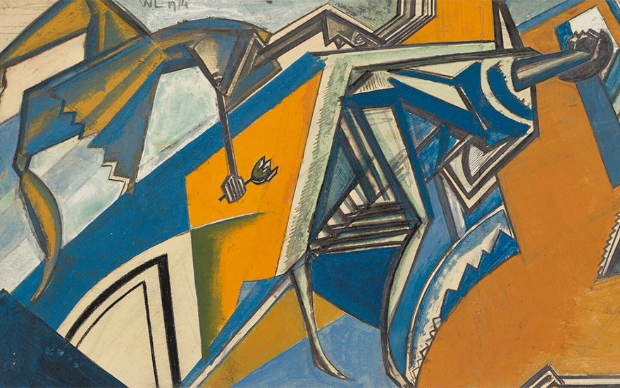 Wyndham Lewis (1882-1957), Dancing Figures, 1914 (detail)