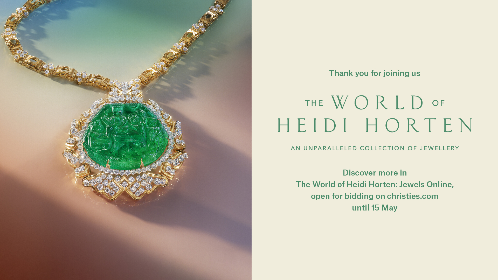 Watch Live The World of Heidi Horten Christie’s