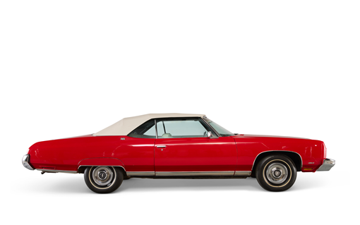 Fear and Loathing in Las Vegas, 1998: Hunter S. Thompson’s 1973 Chevrolet Caprice classic convertible, known as the ‘Red Shark’. Estimate: $100,000–150,000. Offered in The Jim Irsay Collection: Hall of Fame on 12 March 2026 at Christie’s in New York