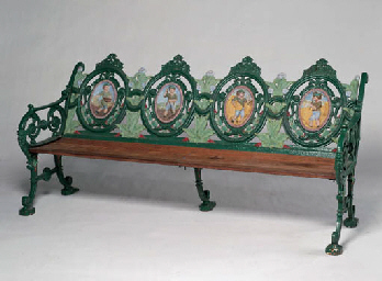 A VICTORIAN CAST IRON GARDEN BENCH | Christie's