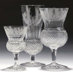 glasses made wine SCOTTISH A SUITE , BY DRINKING OF 'THISTLE' GLASSES