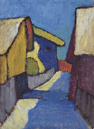 gabriele dorfstrasse blau munter münter 1877 1962 muenter paintings lot 2008 wikiart christies 1908 oil murnau blaue reiter
