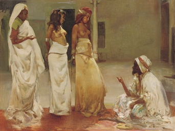 JosÃ© Navarro y Llorens (Spanish, 1867-1923) , The slave market | Christie's