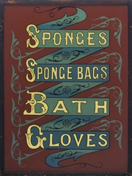 AN EDWARDIAN ADVERTISING SIGN , EARLY 20TH CENTURY ... AN EDWARDIAN ADVERTI