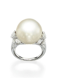 pearl diamond natural ring lot christies