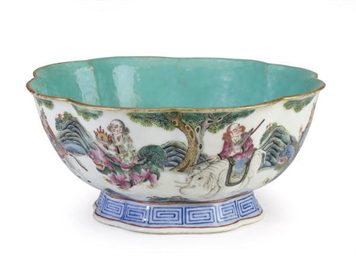 a chinese porcelain lobed enameled famille rose bowl chinese design philosophy