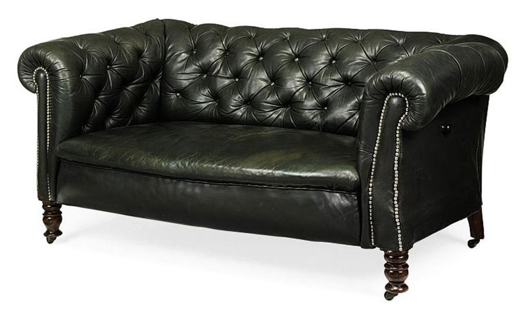 AN EDWARDIAN OAK DROP END CHESTERFIELD SOFA , EARLY 20TH CENTURY Christie's AN EDWARDIAN OAK DROP END CHESTERFIELD SOFA , EARLY 20TH CENTURY Christie's