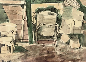 John Minton 1917-1957 , The Garden shed | Christie's