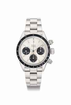 Rolex. A fine and attractive stainless steel chronograph wristwatch with bracelet and box