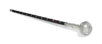 A SWISS SILVER MACE