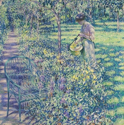 Louis Ritman 1889 1963 An Improvised Flower Basket