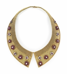 A RUBY, DIAMOND AND GOLD NECKLACE | Christie's