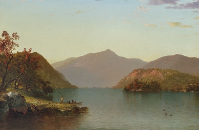 John Frederick Kensett (1816-1872) , Lake George (Adirondack Mountains