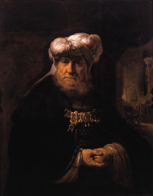 A man in oriental dress 
