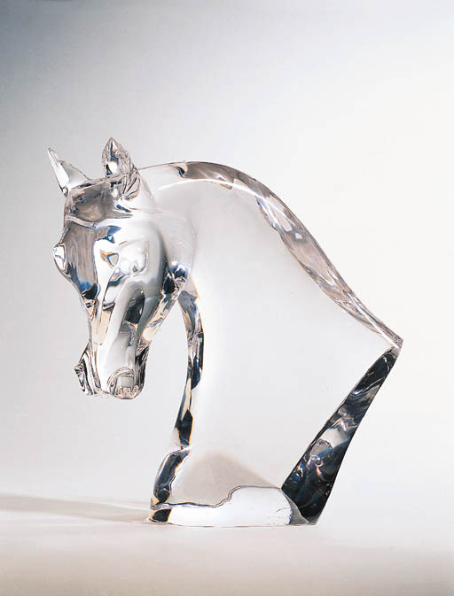 A Crystal Horse Head by Lalique Christie's