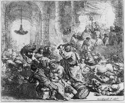 Christ driving the Money-Changers from the Temple (B., Holl. 69; H. 126)
