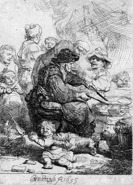 The Pancake Woman (B., Holl. 124; H. 141) 
